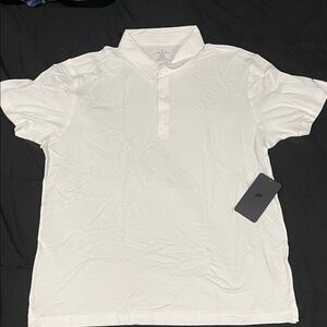 Men's Fabletic White Polo Shirt
